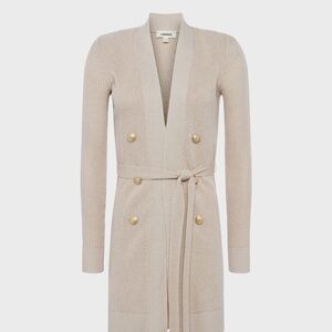 ✨ L'AGENCE Noe Double-Breasted Metallic-Knit Cardigan – Size M ✨